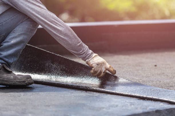 Professional Crawl Space Encapsulation technician working in Roanoke, IL